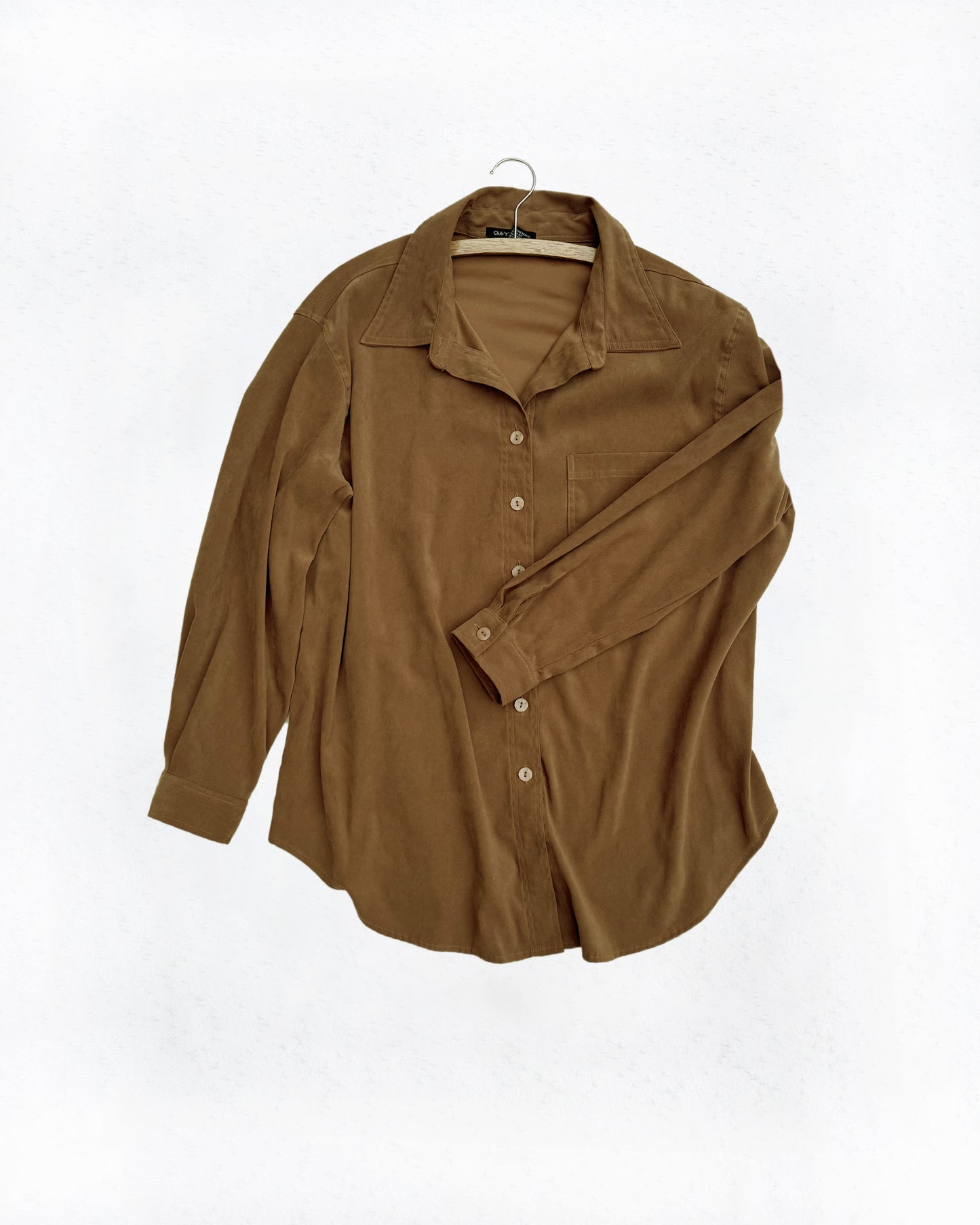 Brown Button Down Top (1X)