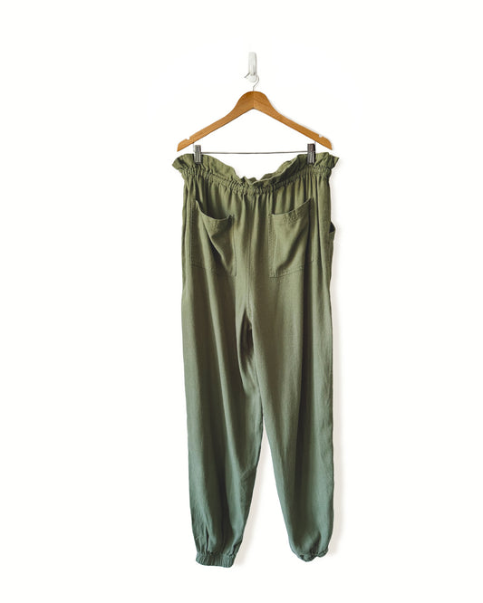 Linen Blend Joggers (L)