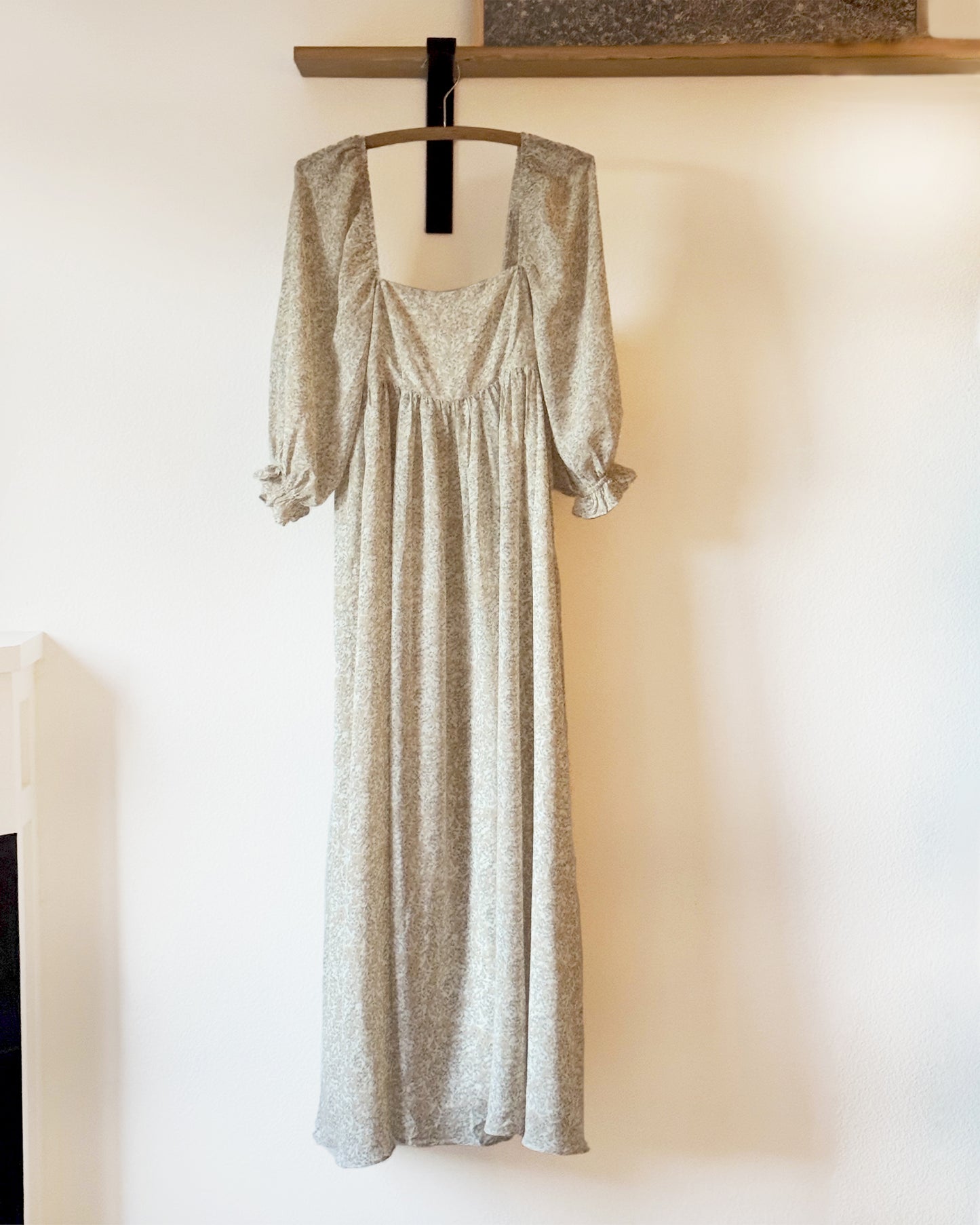 Floral Maxi Babydoll Dress (S/M)