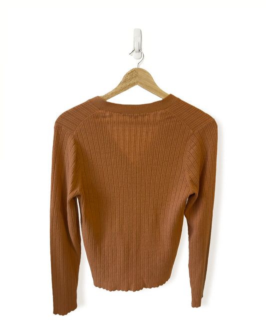 Madewell Lightweight Ribbed Cardigan (L)