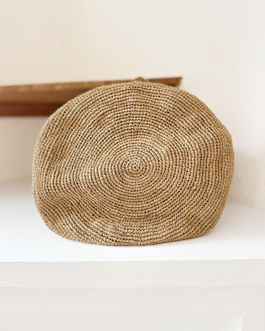 Large Handwoven Raffia Handbag | Purse
