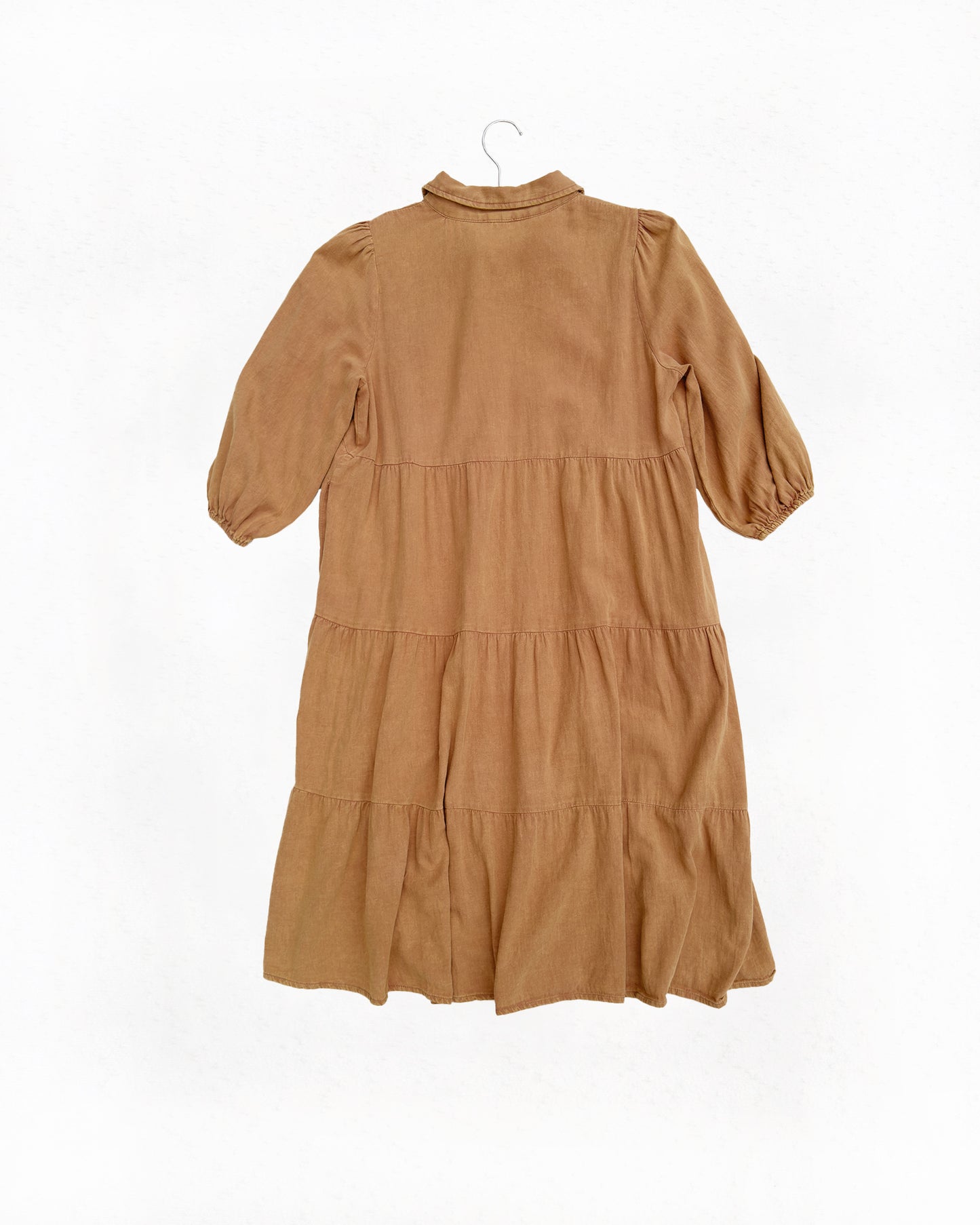 Terracotta Button-Down Dress (S/M)