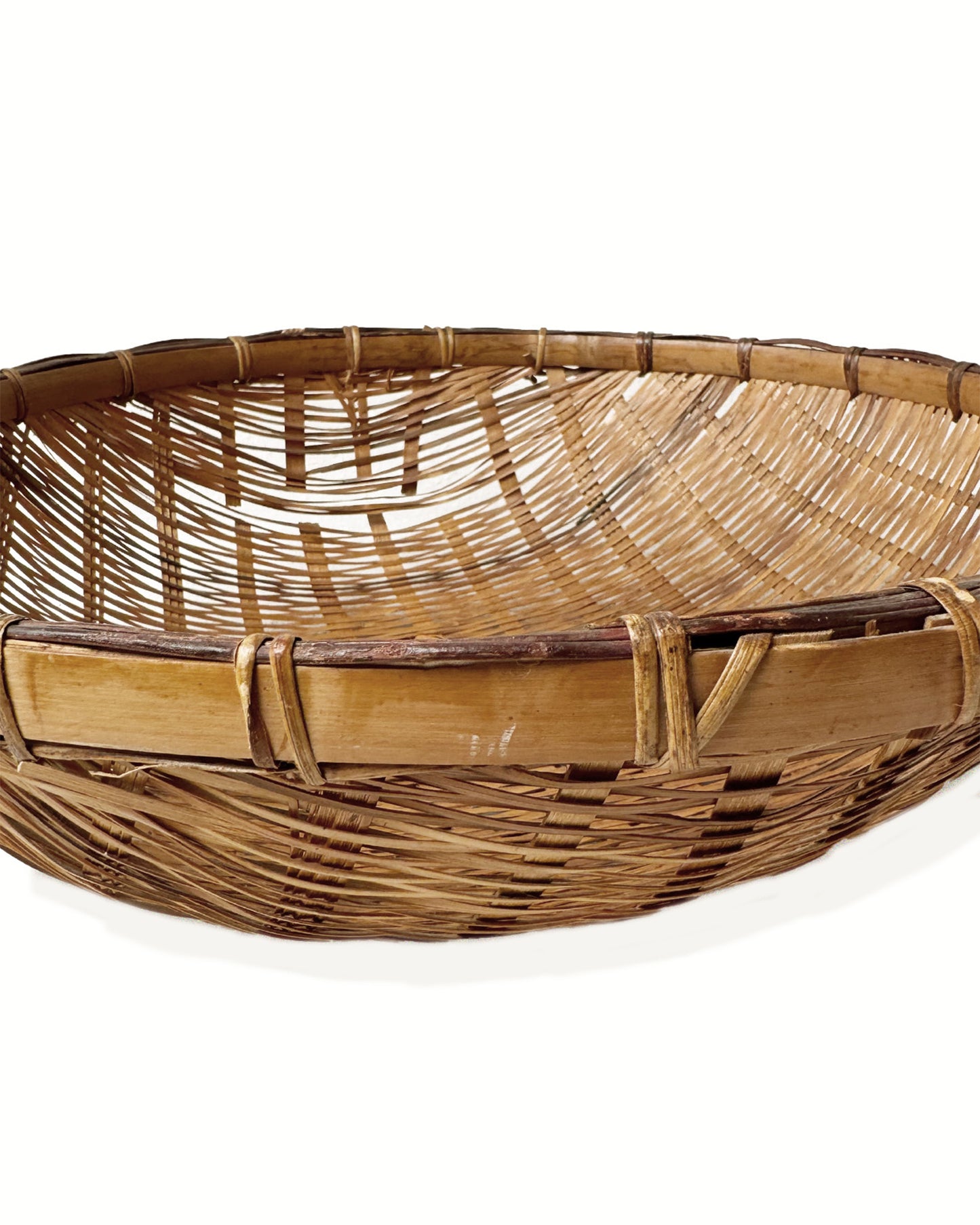 Wicker Vintage Winnowing Woven Basket | Bowl | Wall Hanging