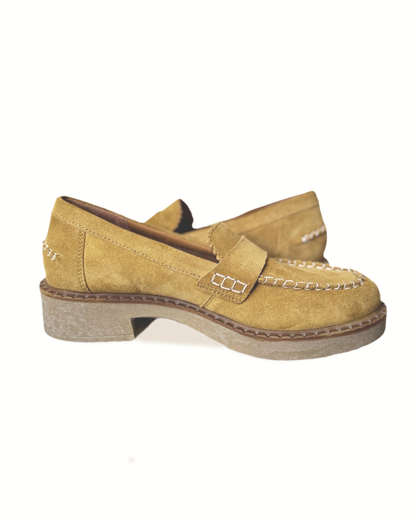 Lucky Brand Leather Larissah Suede Loafer Shoes (9)