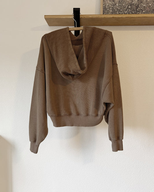 Free People Cropped Hoodie (XS – M)