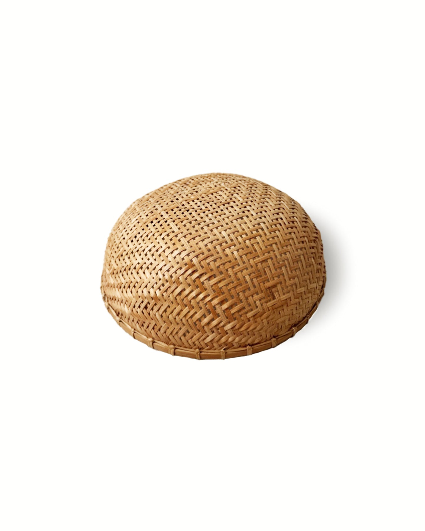 Wicker Vintage Winnowing Woven Basket | Bowl | Wall Hangings (Set of Two)