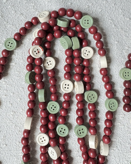 Wooden Christmas Garlands (Set of 3)