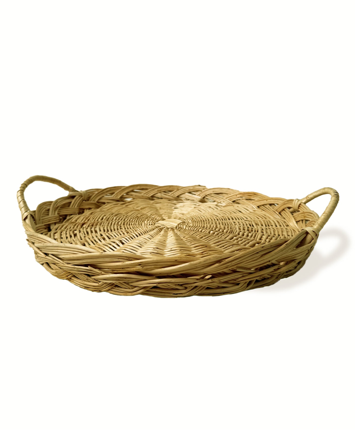 Rattan Wicker Serving Platter with Handles