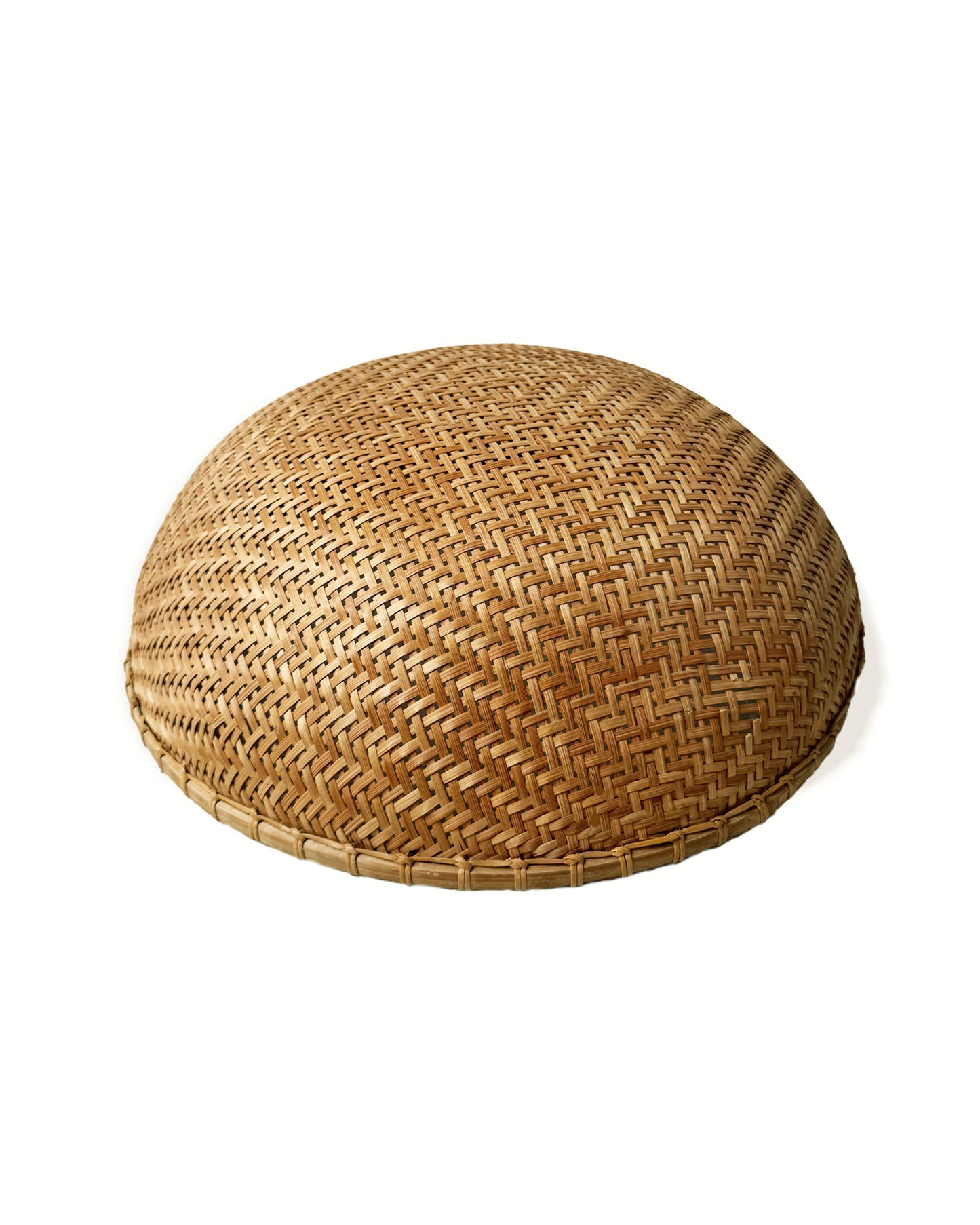 Wicker Vintage Winnowing Woven Basket | Bowl | Wall Hangings (Set of Two)