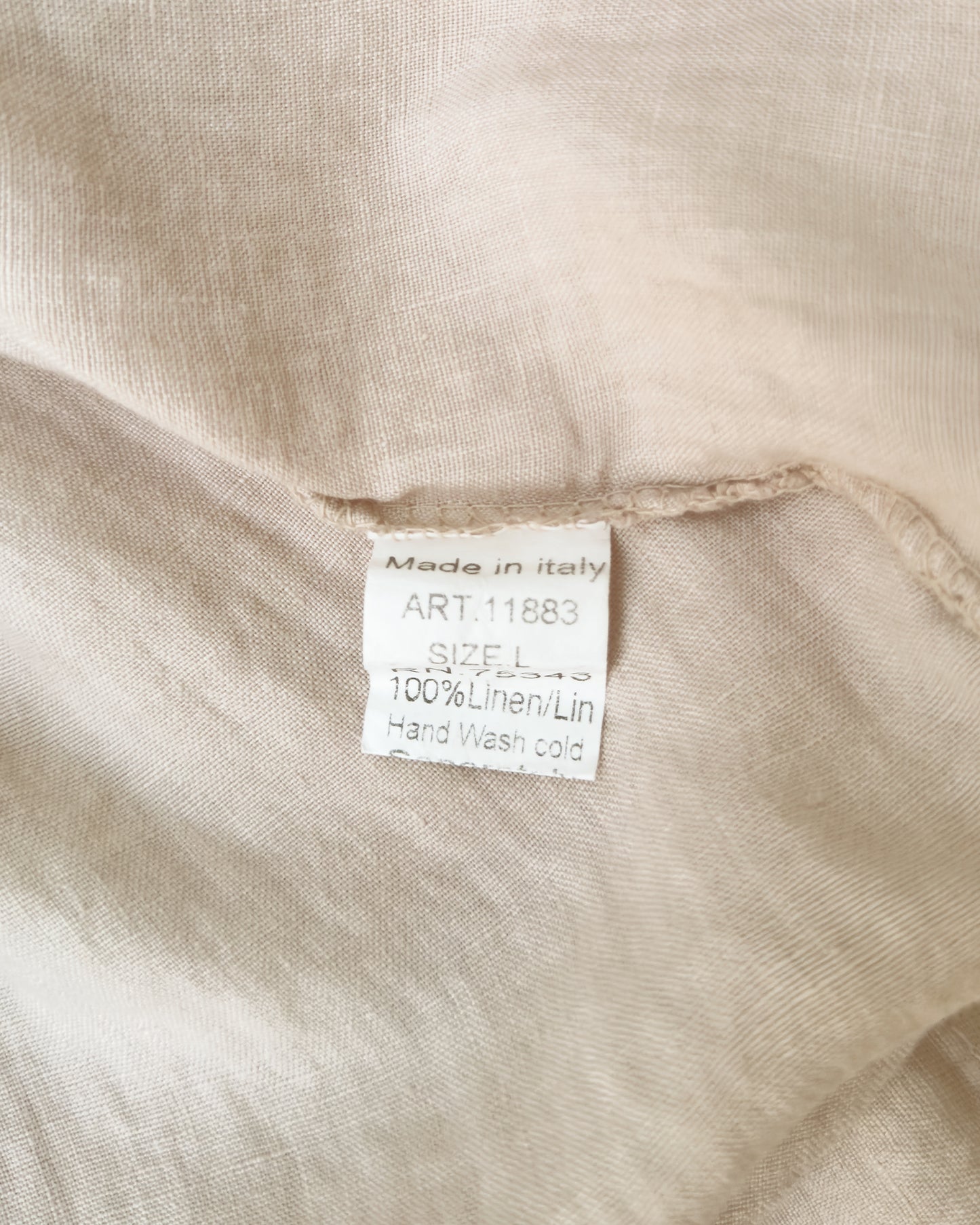 Linen Midi Dress (L)