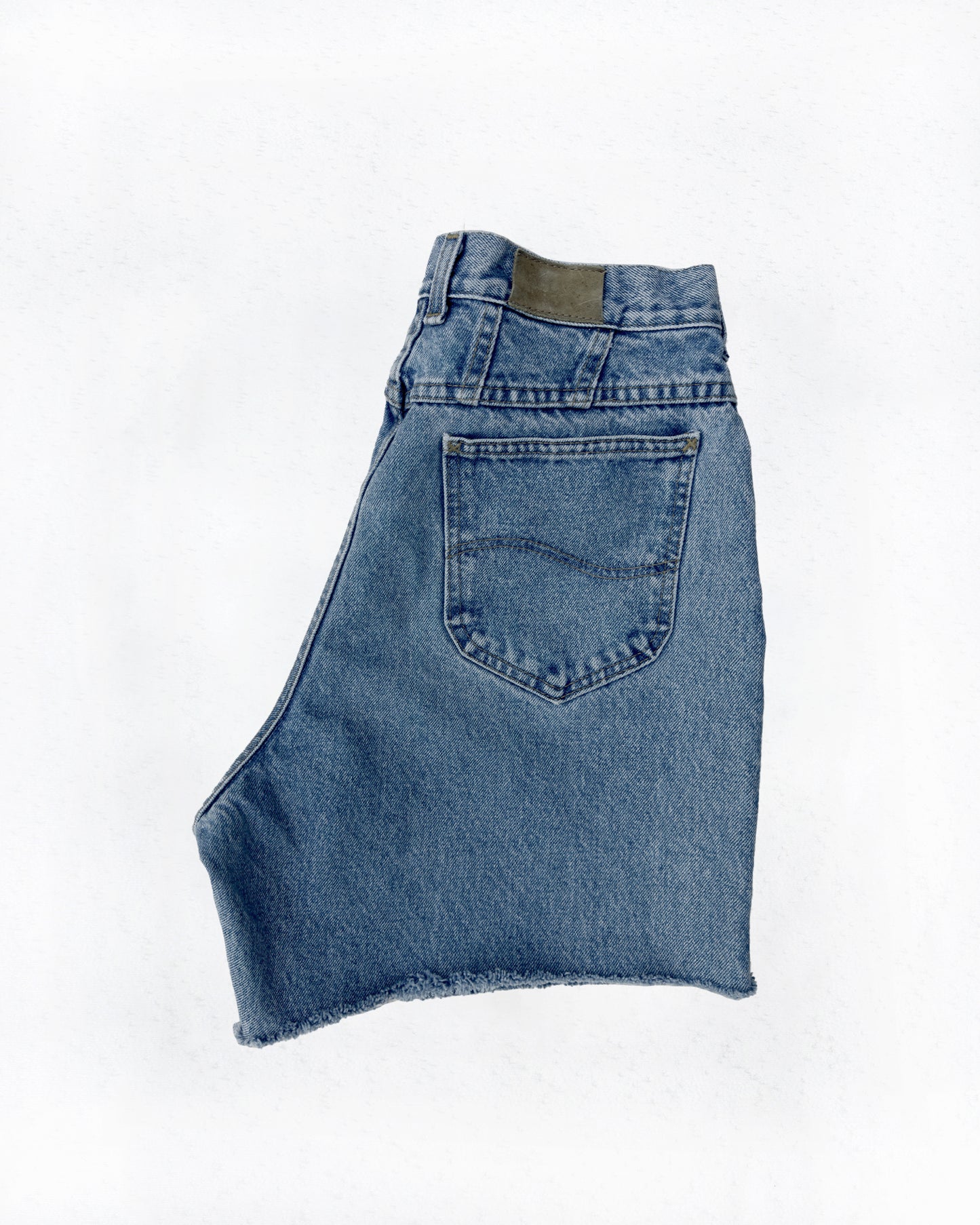 Vintage Lee High-Rise Denim Cut-Off Shorts (10/12)