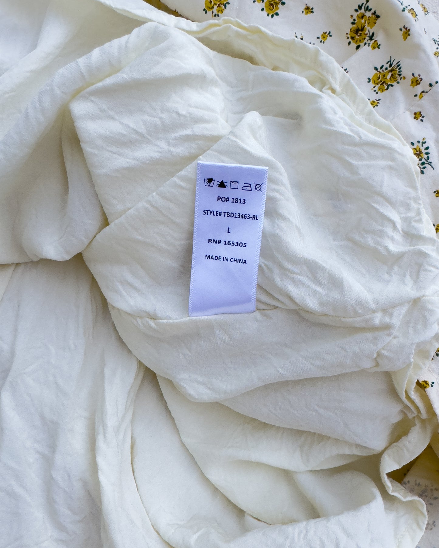 Puff Sleeve Cotton Maxi Dress (L)