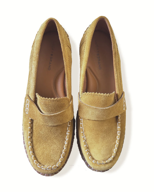 Lucky Brand Leather Larissah Suede Loafer Shoes (9)