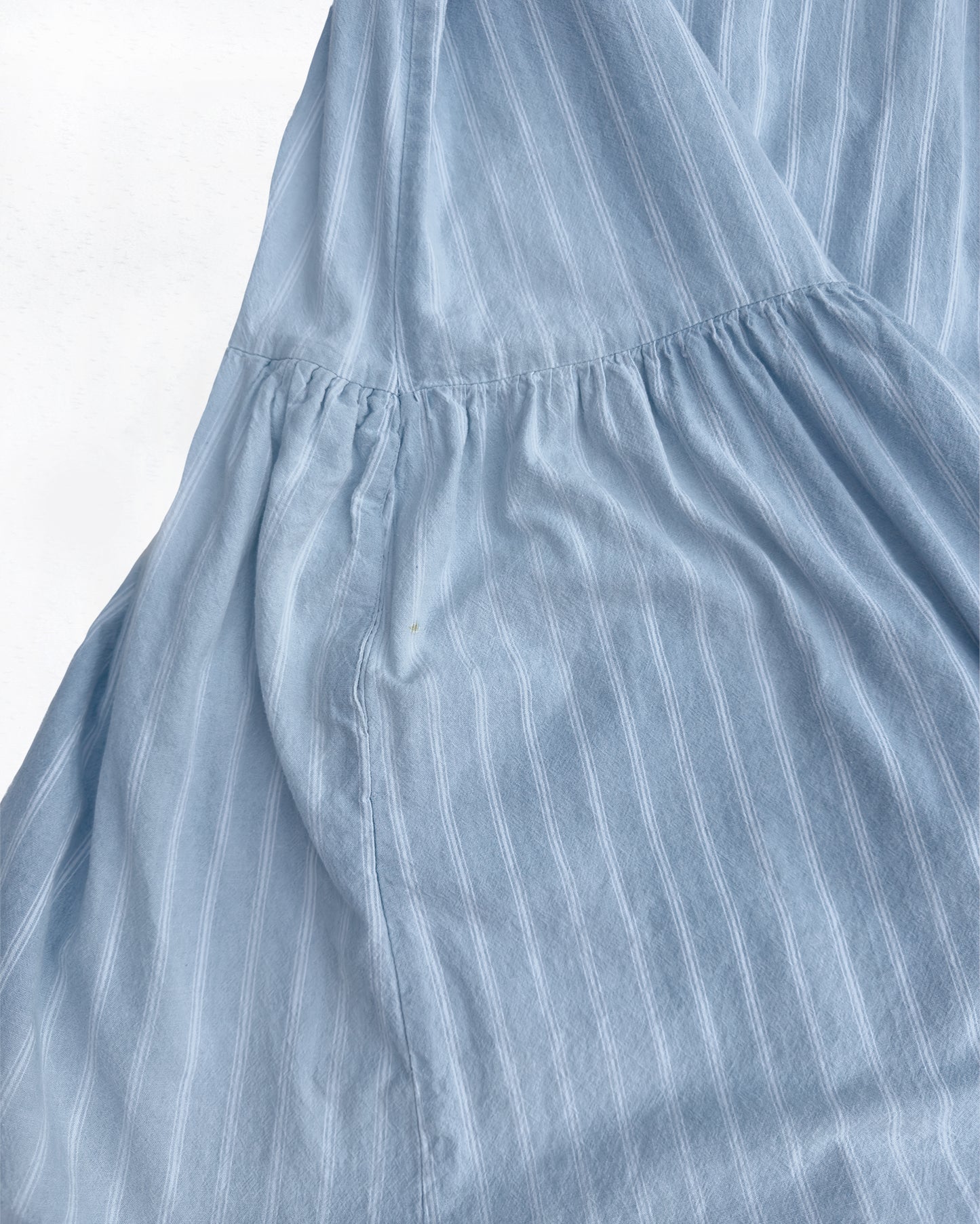 Vintage Stripe Drop-Waist Midi Dress (M/L)