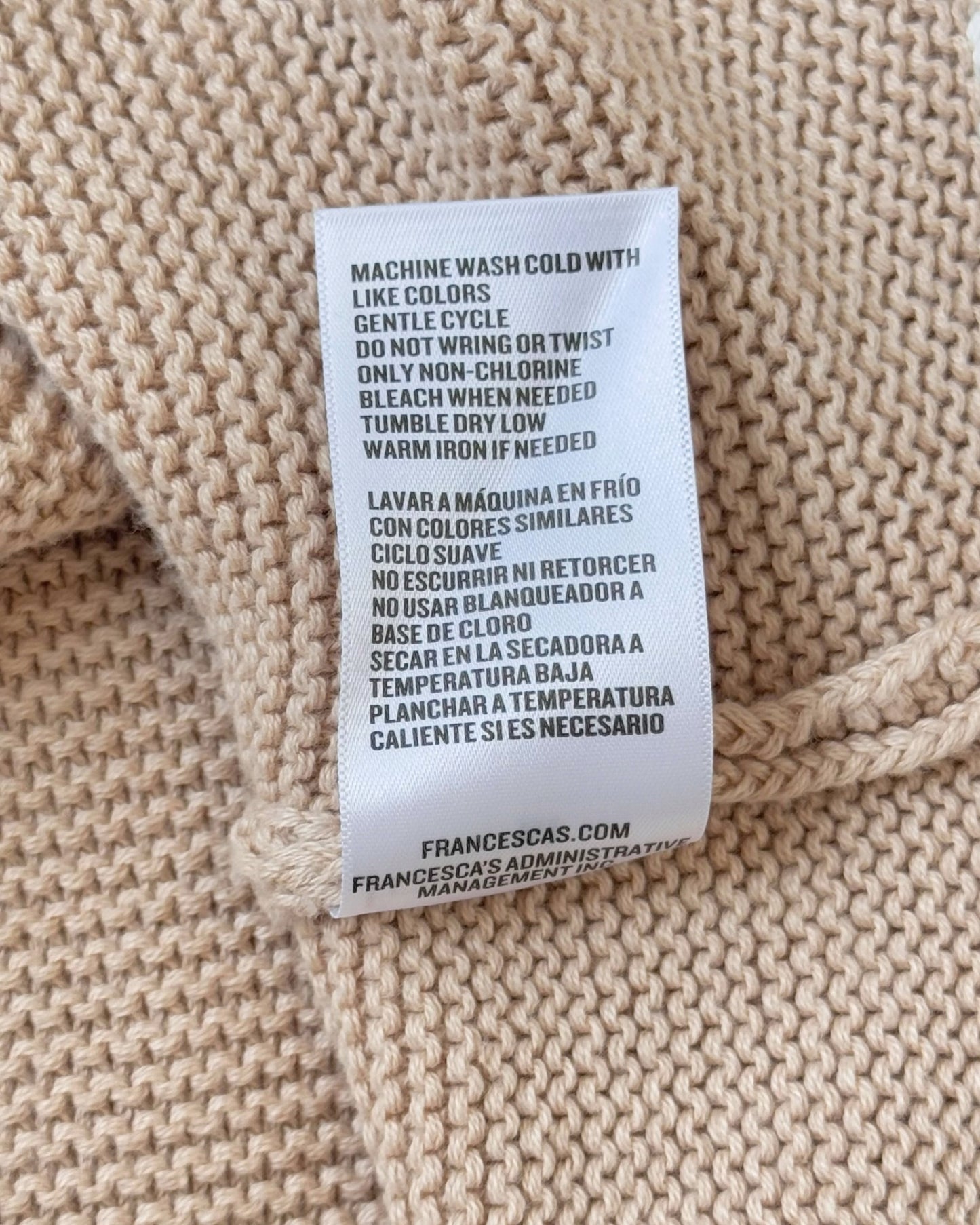 Crochet Trim Cardigan Sweater (M)