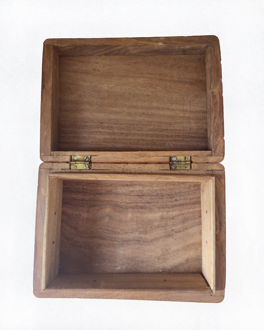 Vintage Carved Wooden Box