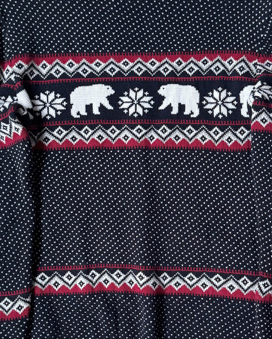 Aspen Polar Bear Fair Isle Sweater (M)