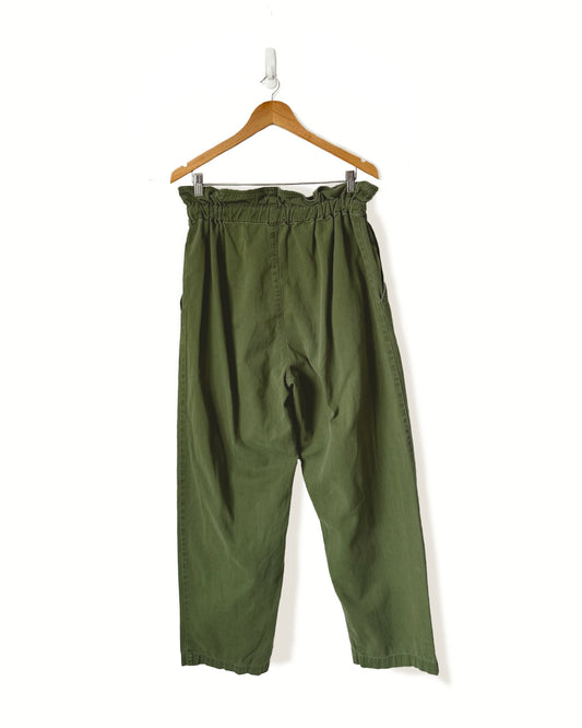 Urban Outfitters Cotton Paper Bag Drawstring Pants (S P)