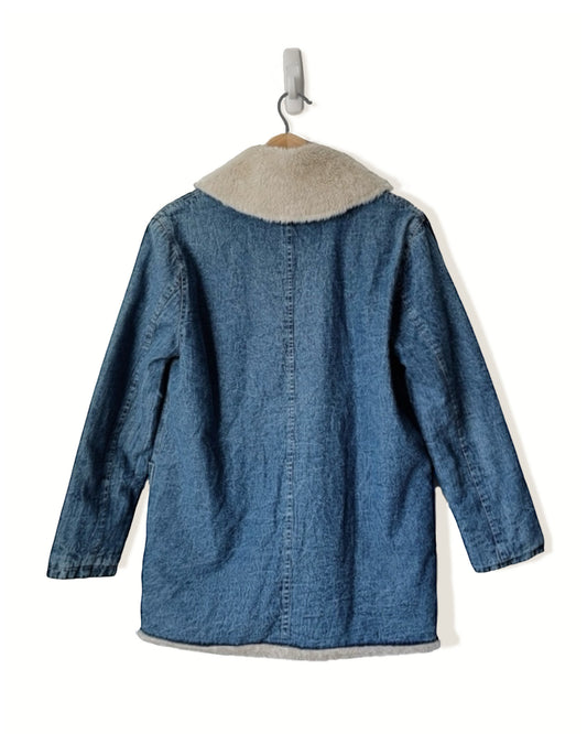 Rollas Denim Pea Coat (Oversized XS)