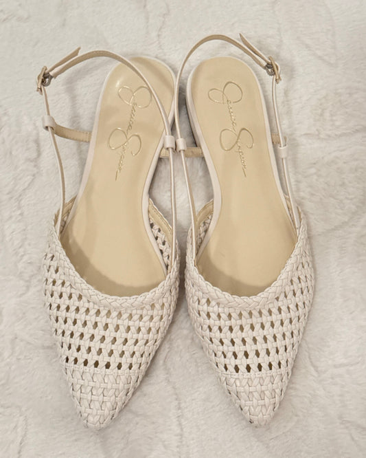 Woven Slingback Flats (9.5)