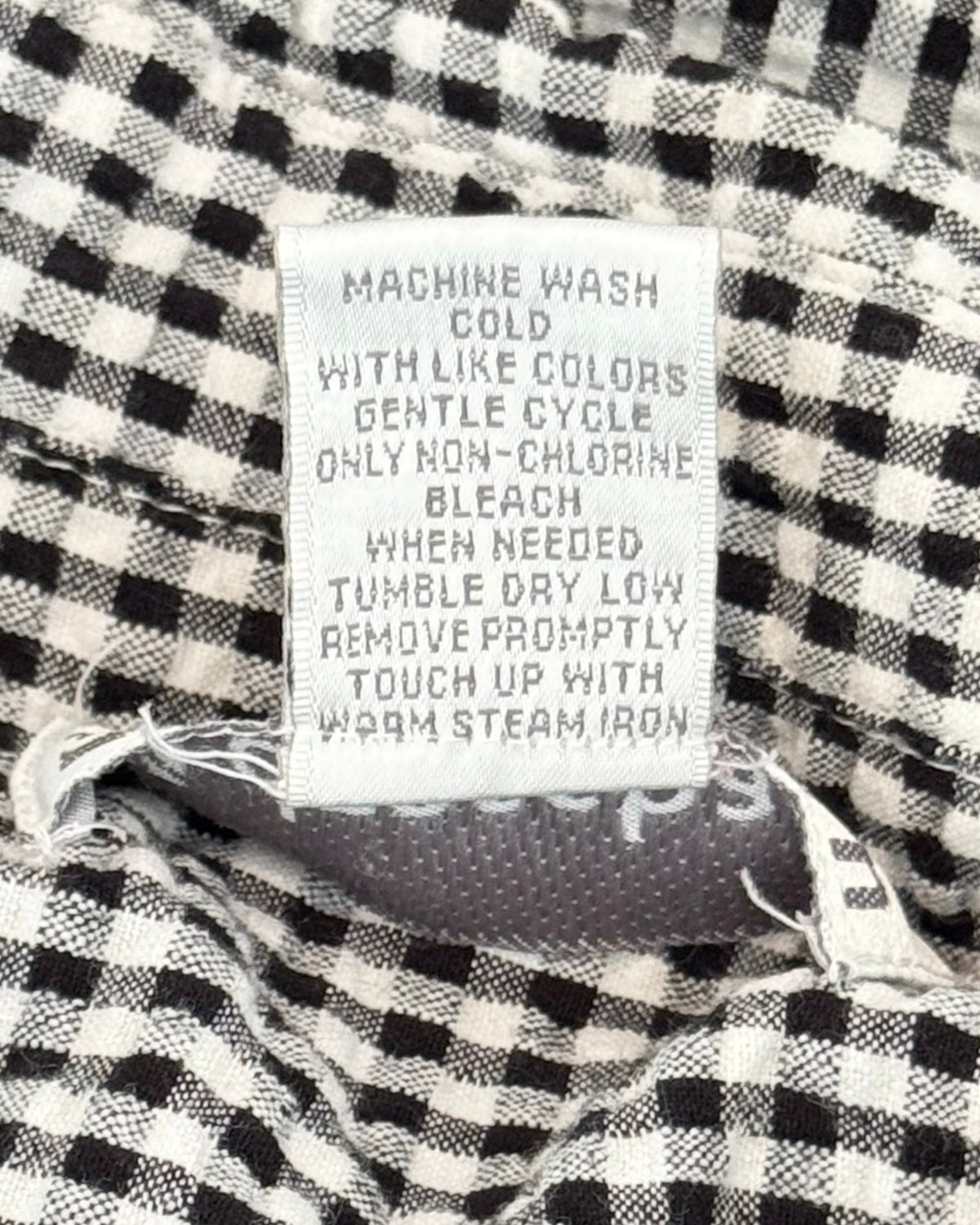 Vintage Gingham Cotton Top (L)