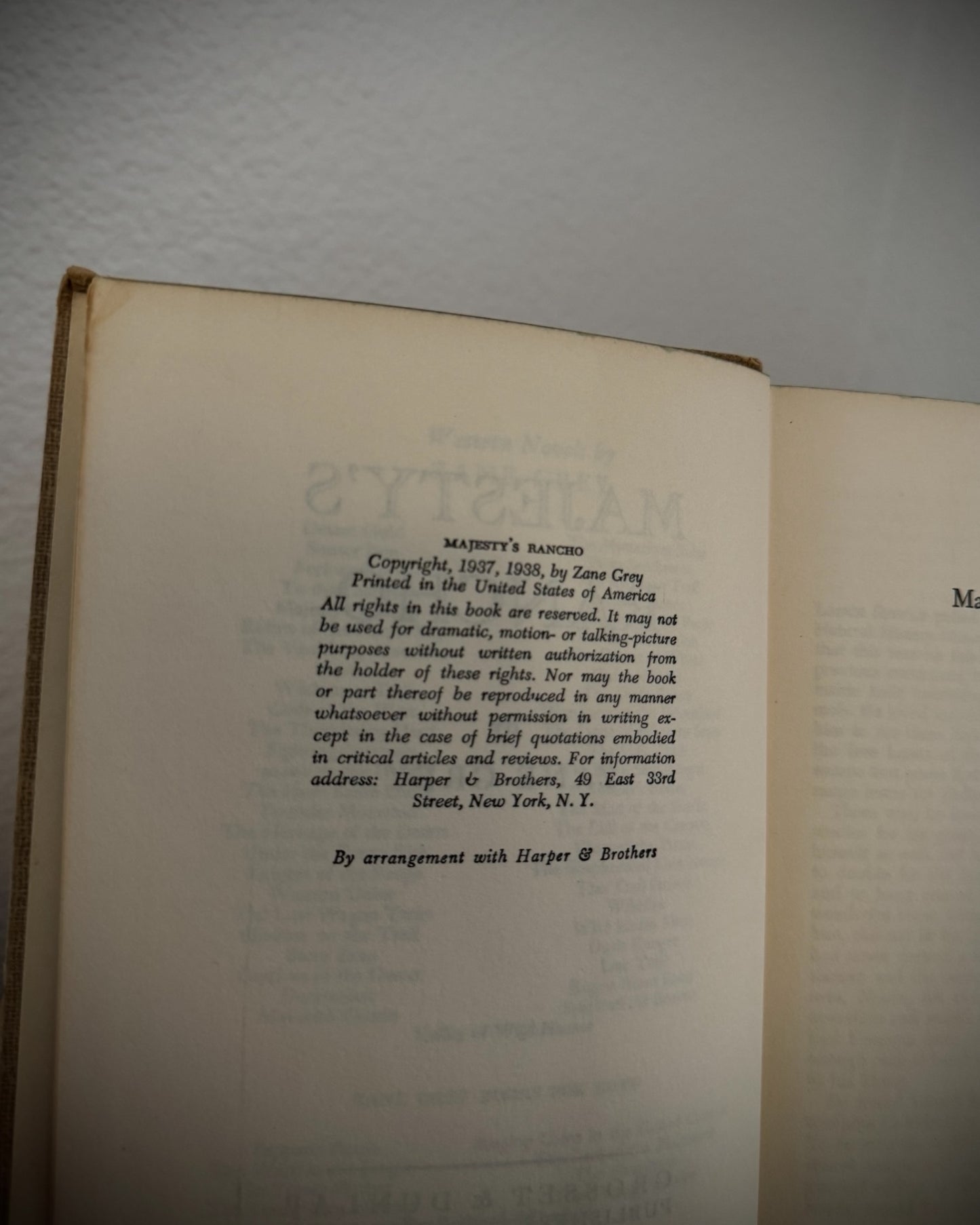 Majesty’s Rancho (1937)