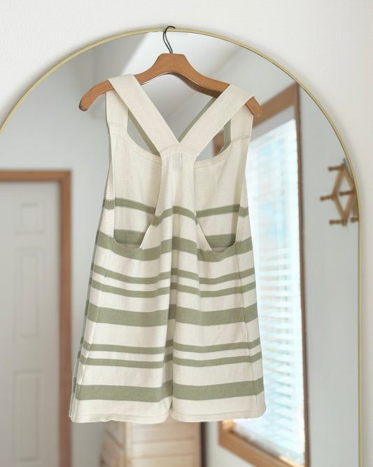 Striped Sweater Romper (S)