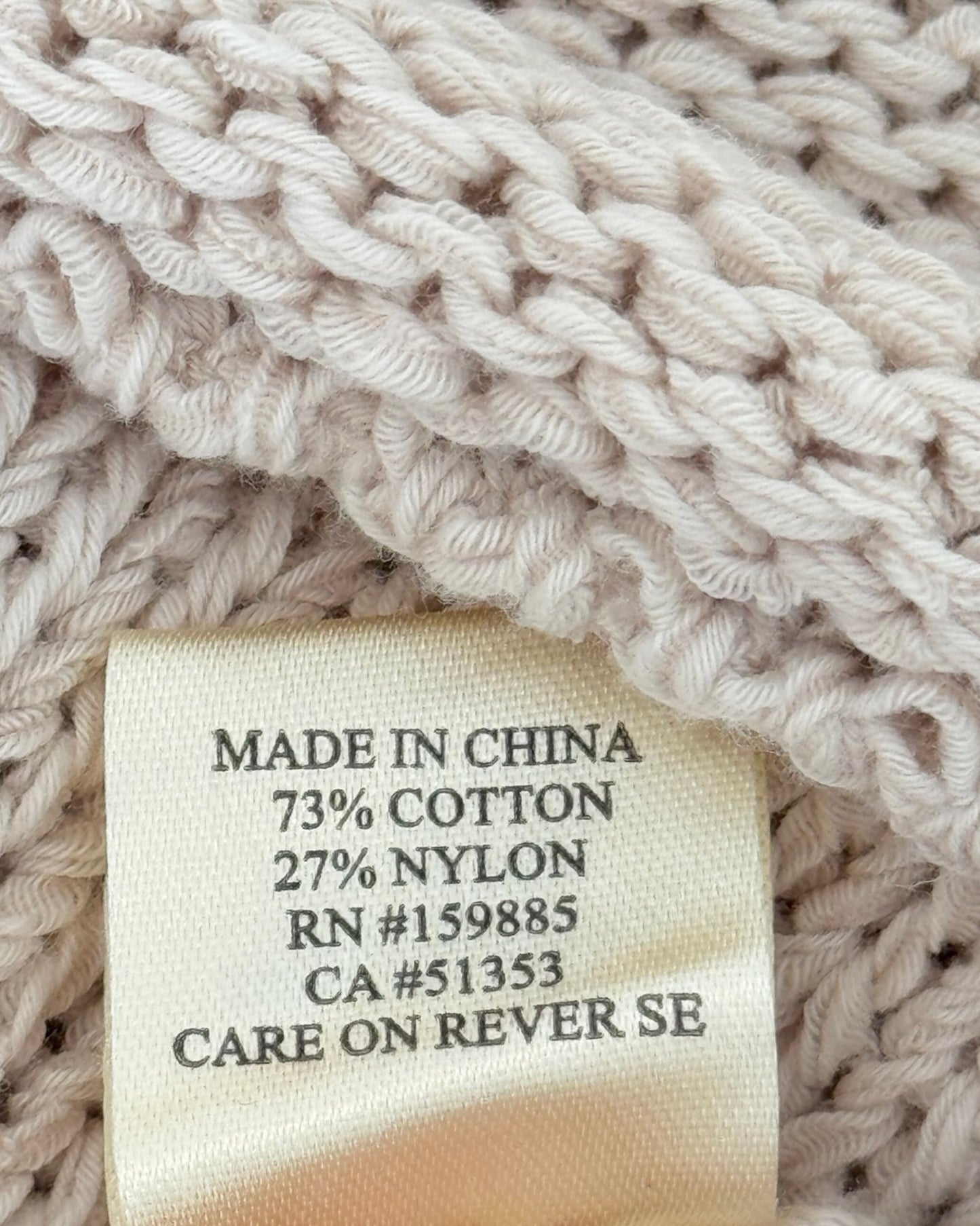Natural Sleeveless Sweater (S-L)