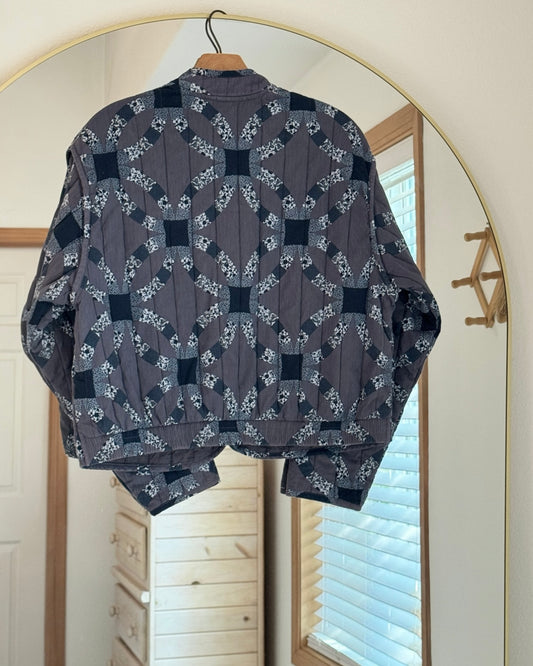 Patchwork Quilted Coat (M)