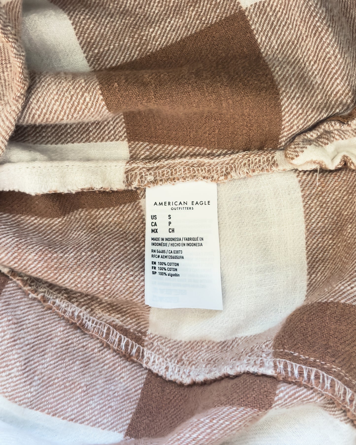 AE Drop Shoulder Flannel (Oversized S)