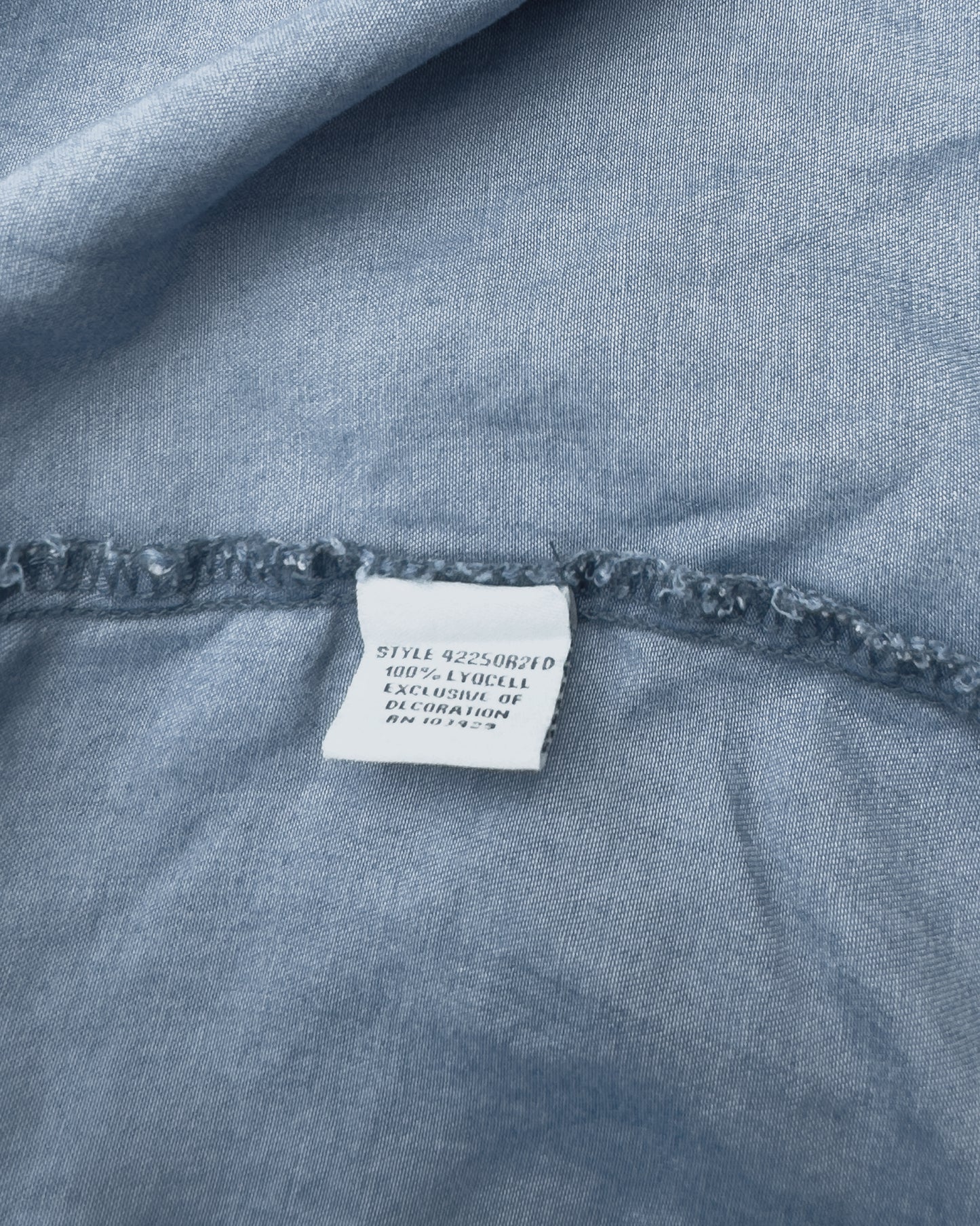 Lightweight Denim Button-Down Top (L)
