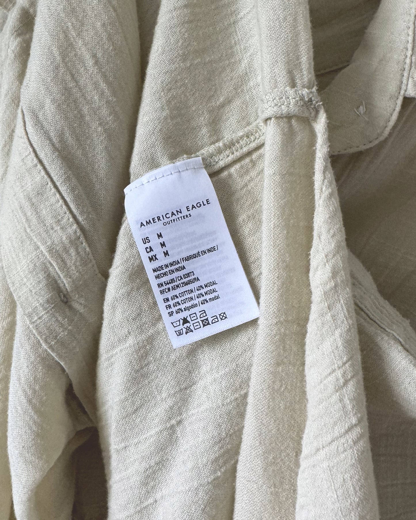 AE Oversized Button Down Top (M)