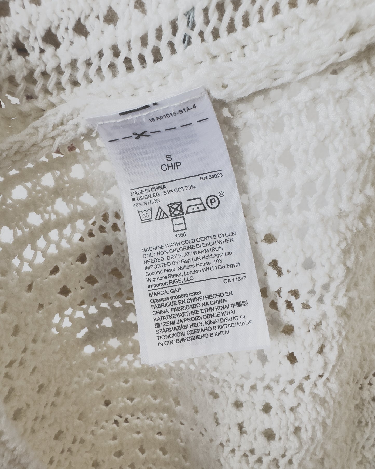 Crocheted Tank Top (S)