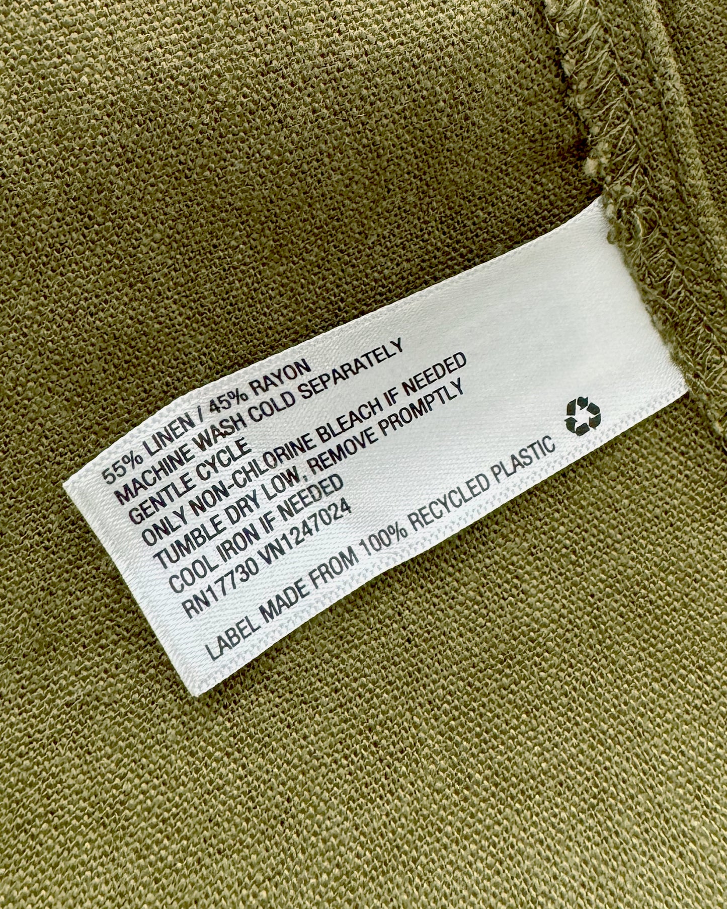 Linen Blend Dress (Oversized XS)