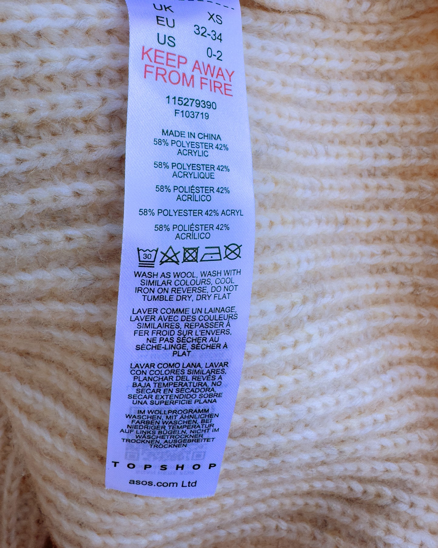 Stand Collar Sweater (S/M)