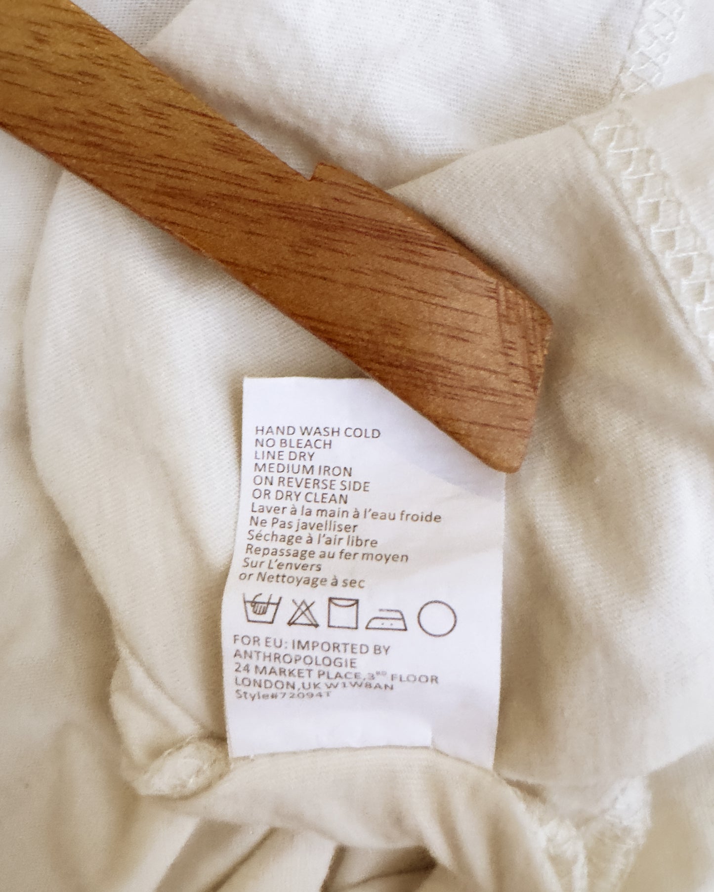 Anthropologie Tiny Fern Embroidered Cotton Tee (XS)