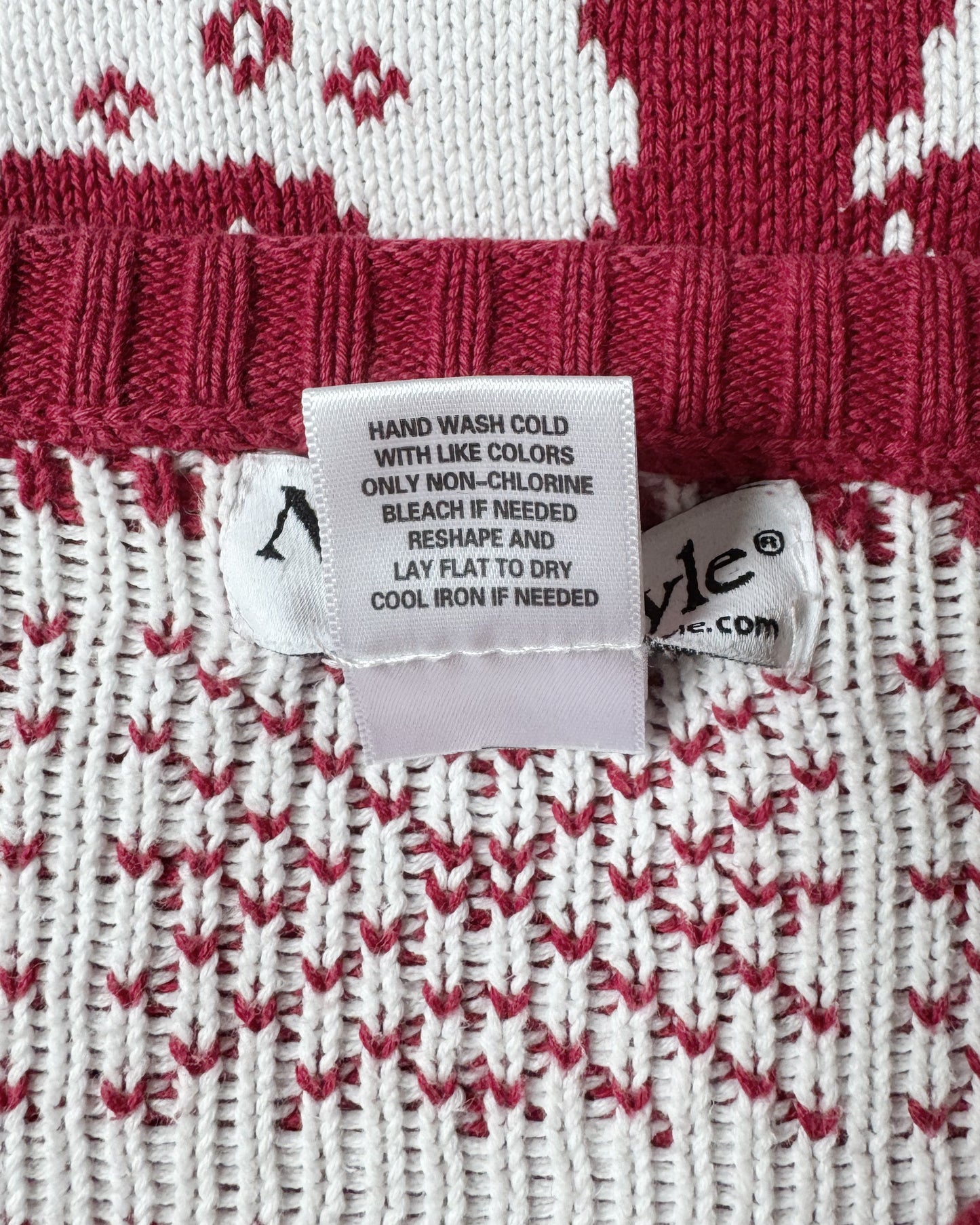 Reindeer Cotton Christmas Sweater (M)