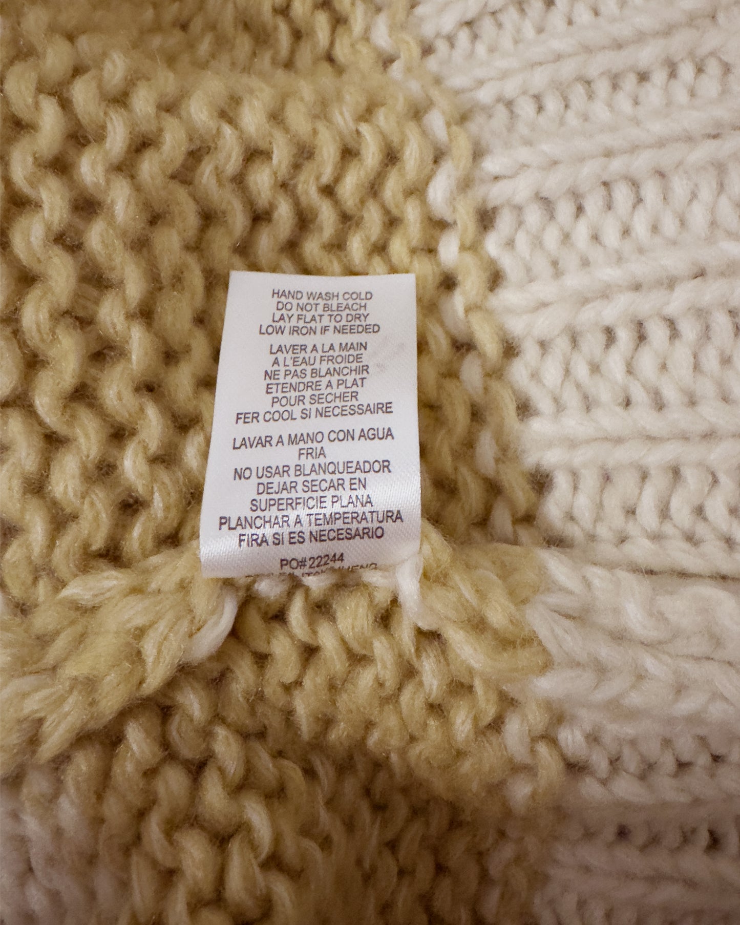 Chunky Stripe Knitted Sweater (M)