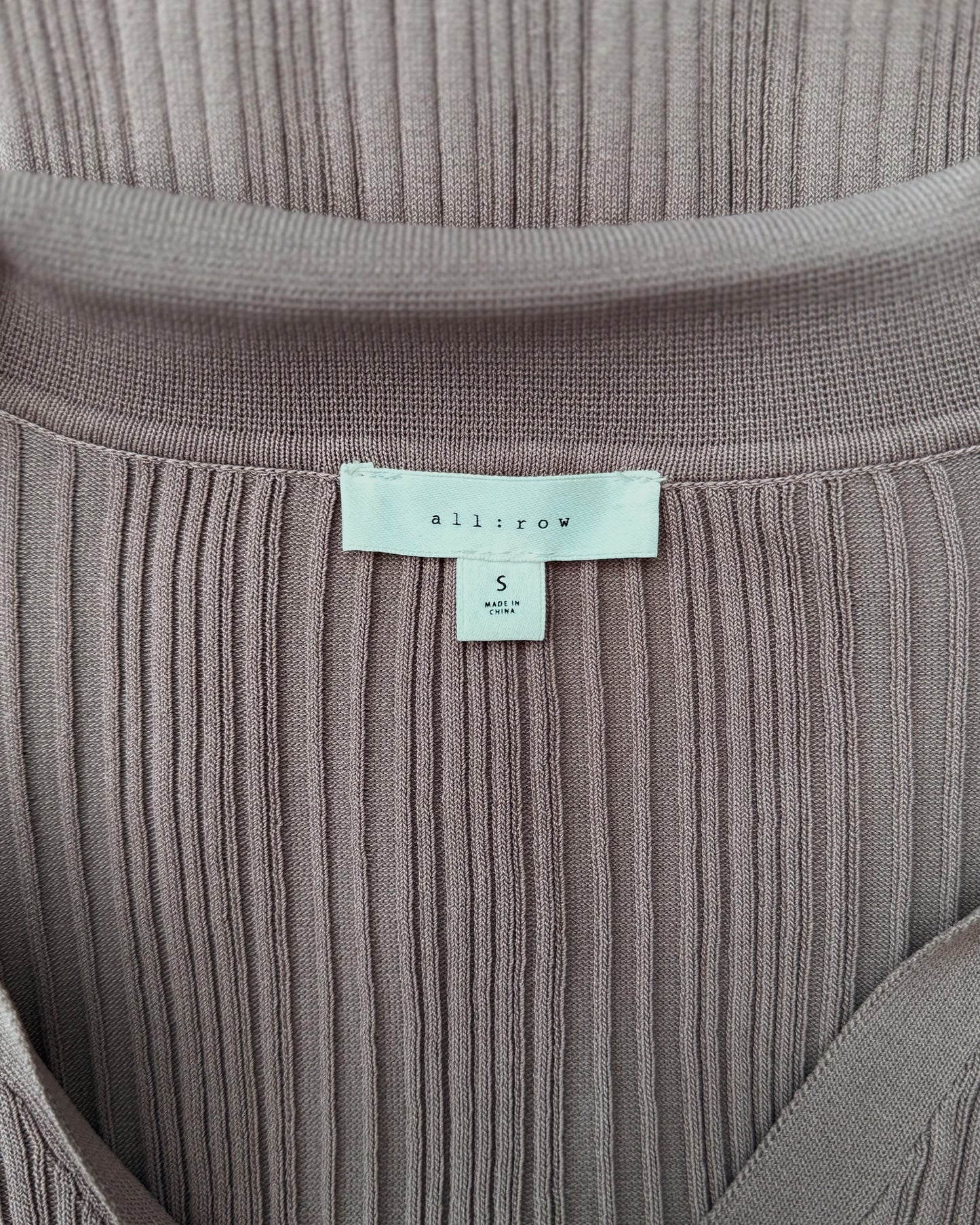 Ribbed Collared Button Top (S)