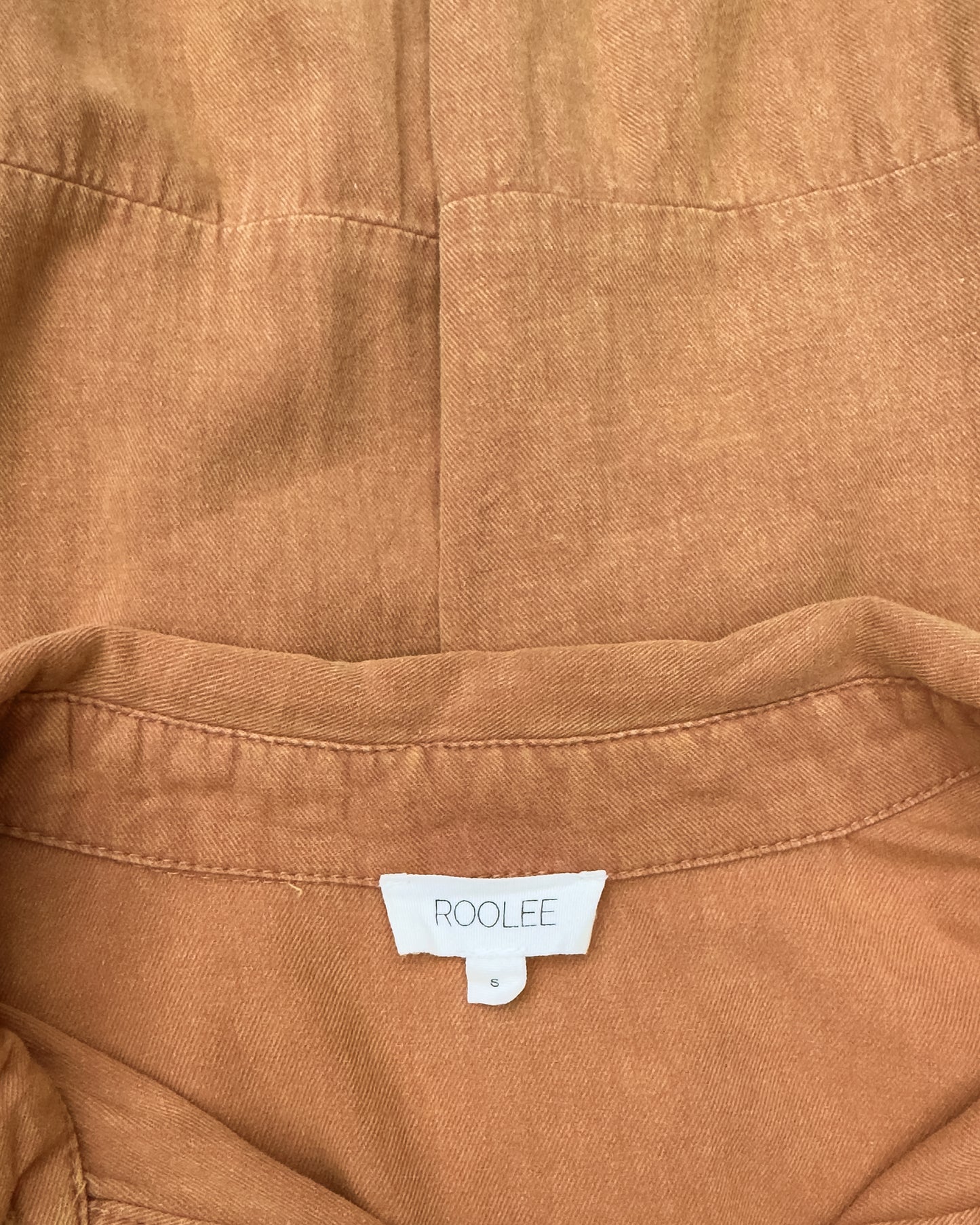 Terracotta Button-Down Dress (S/M)