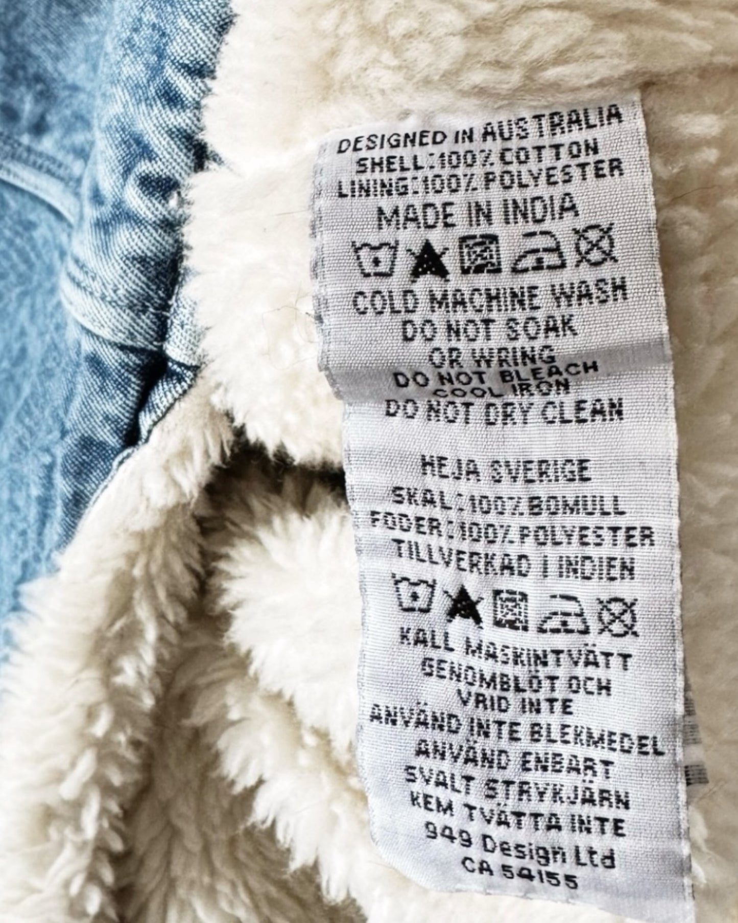 Rollas Denim Pea Coat (Oversized XS)