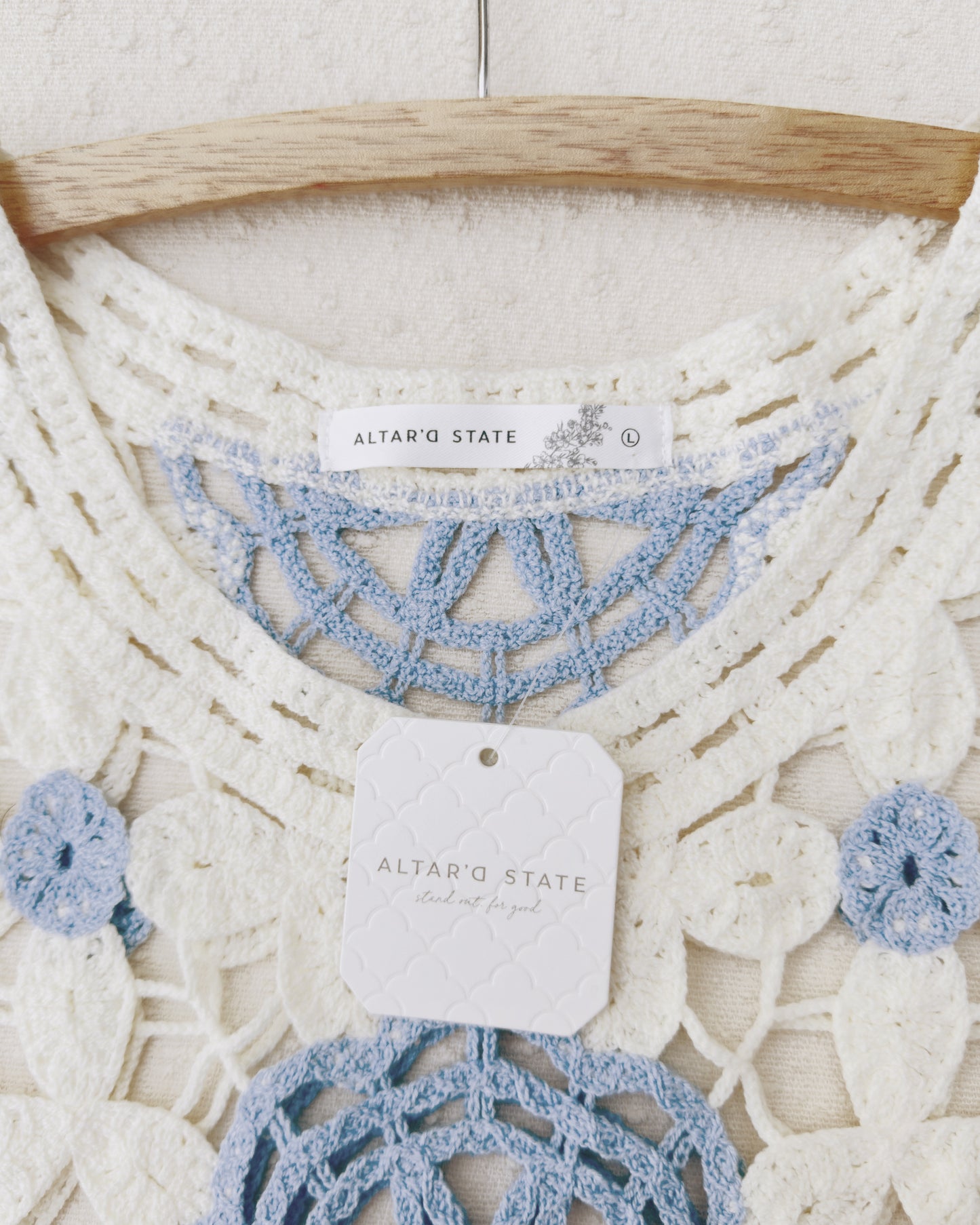 Altar'd State Crocheted Top (L)