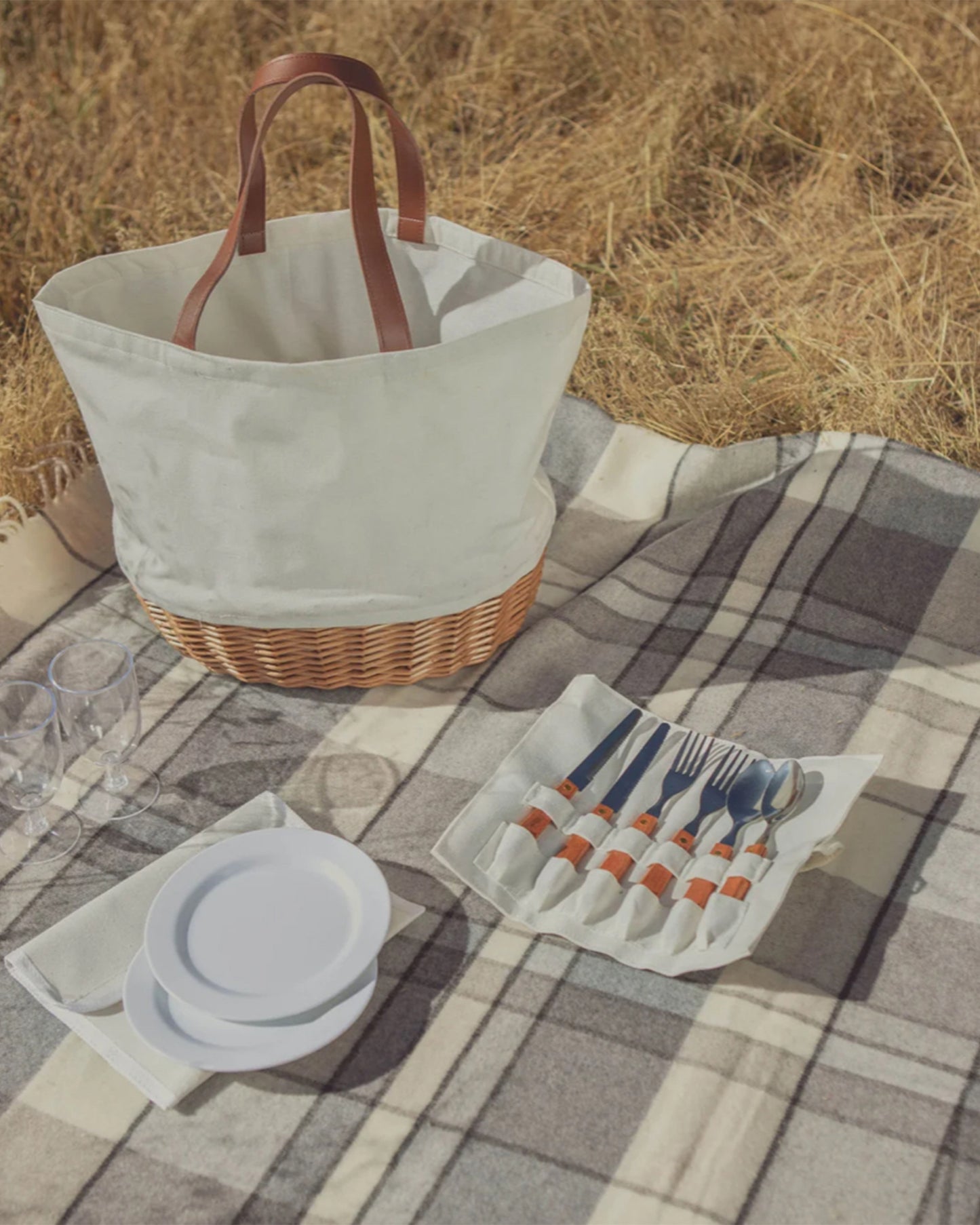 Collapsible Picnic Basket Tote