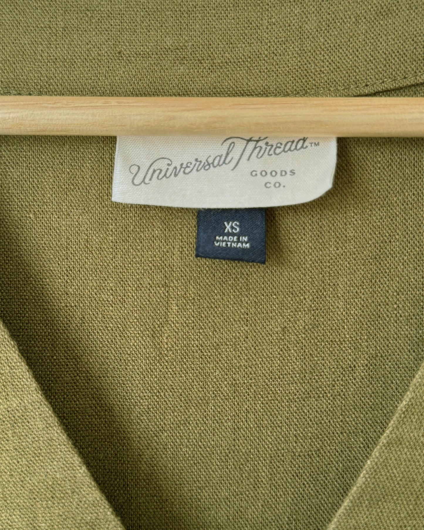 Linen Blend Dress (Oversized XS)