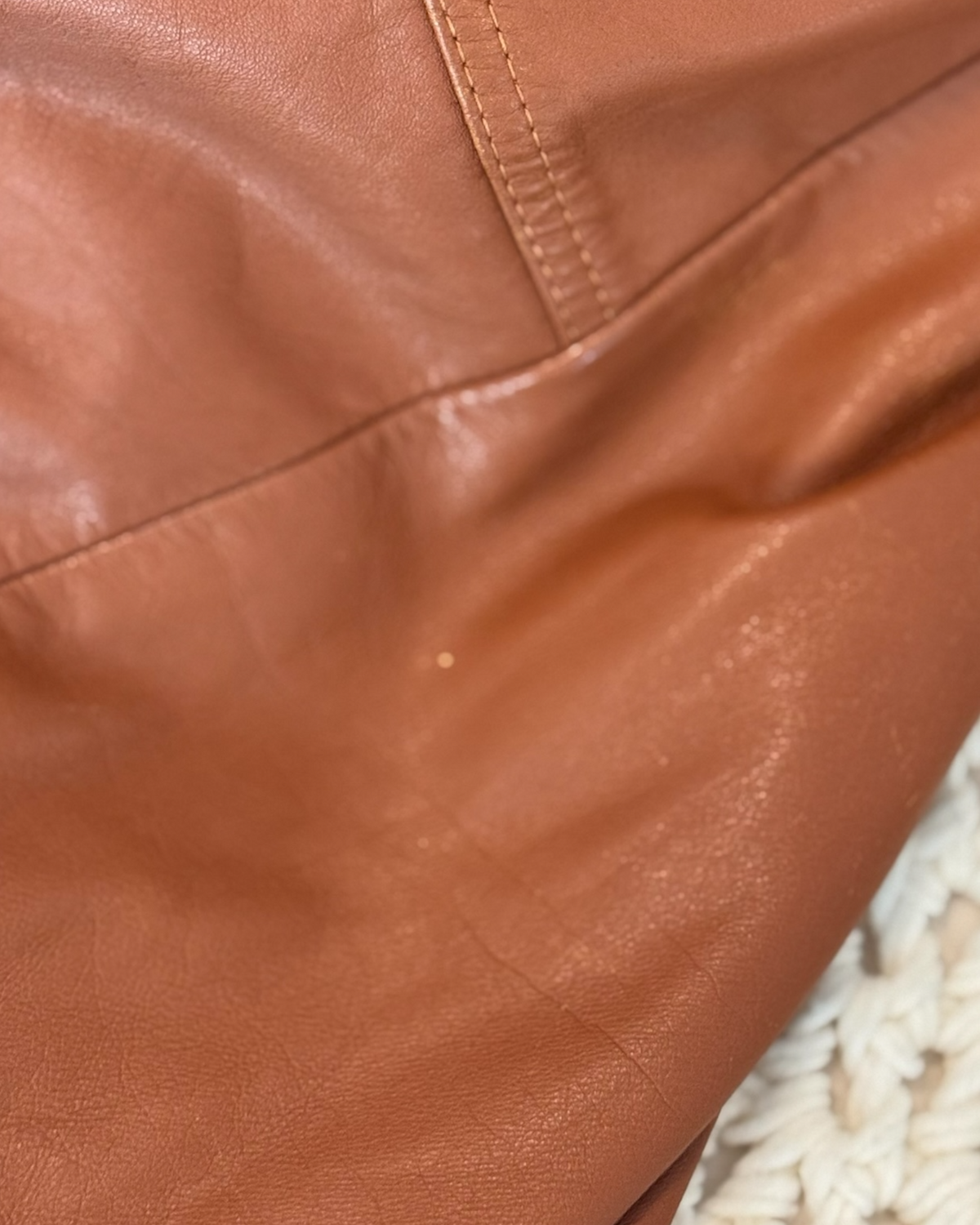 Vintage 1970s Leather Trench Coat (Vintage Sizing  7/8 | Modern Sizing 2-4)