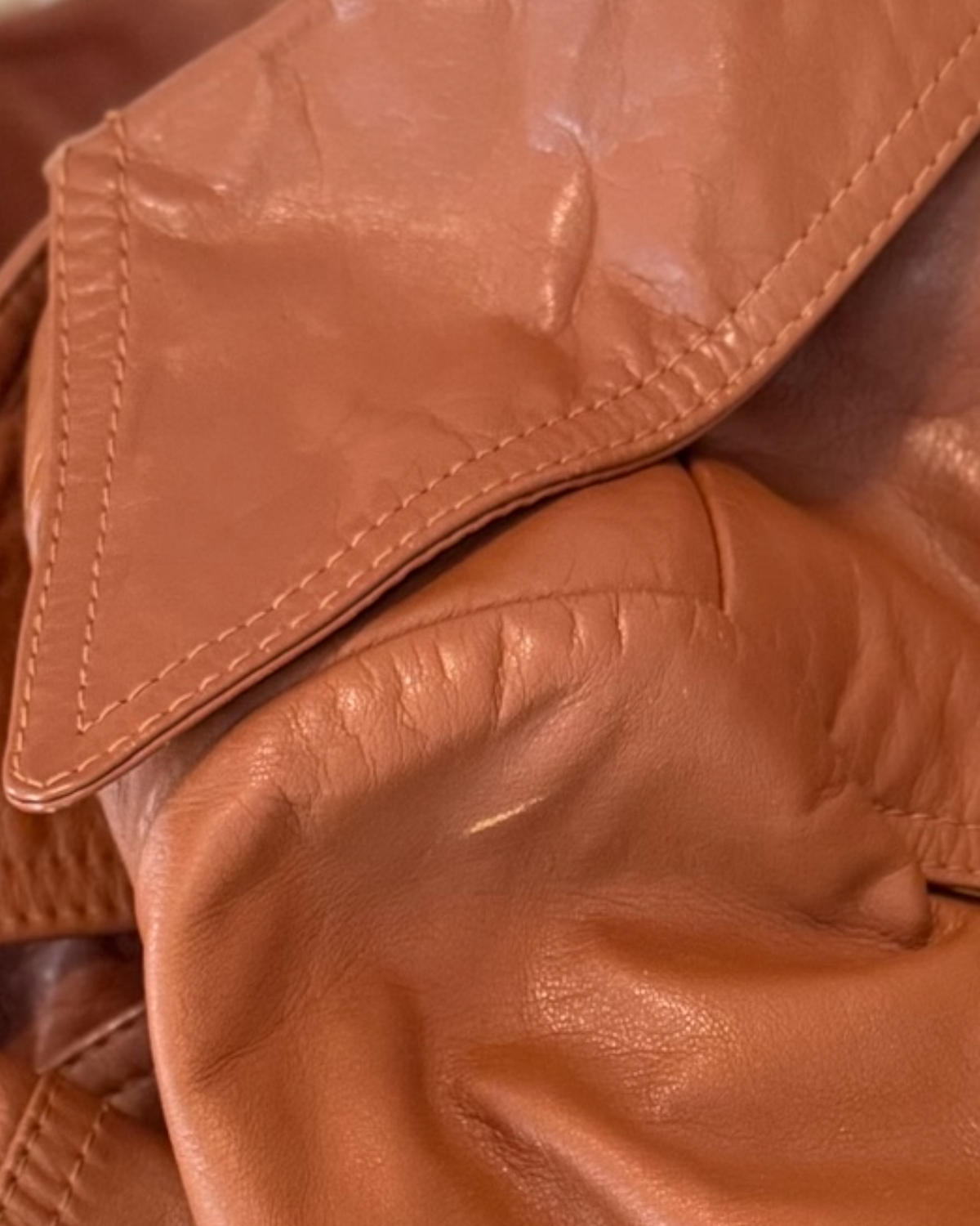 Vintage 1970s Leather Trench Coat (Vintage Sizing  7/8 | Modern Sizing 2-4)