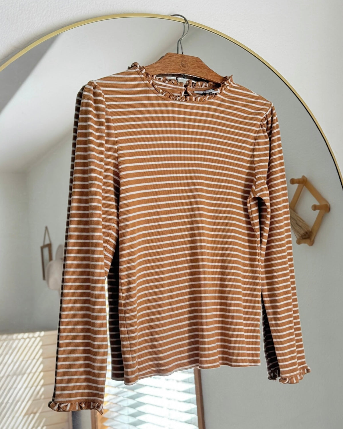 Ribbed Long Sleeve Top (S)