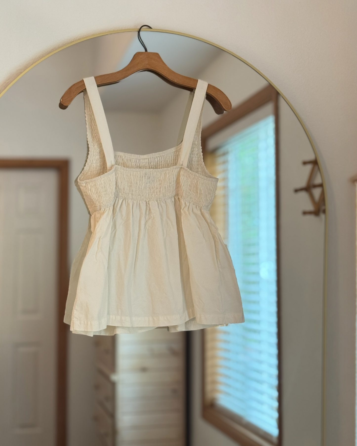 Smocked Peplum Tank (L/XL)