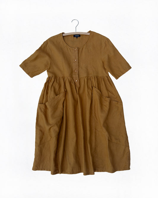 Roolee Linen Dress (Oversized S)