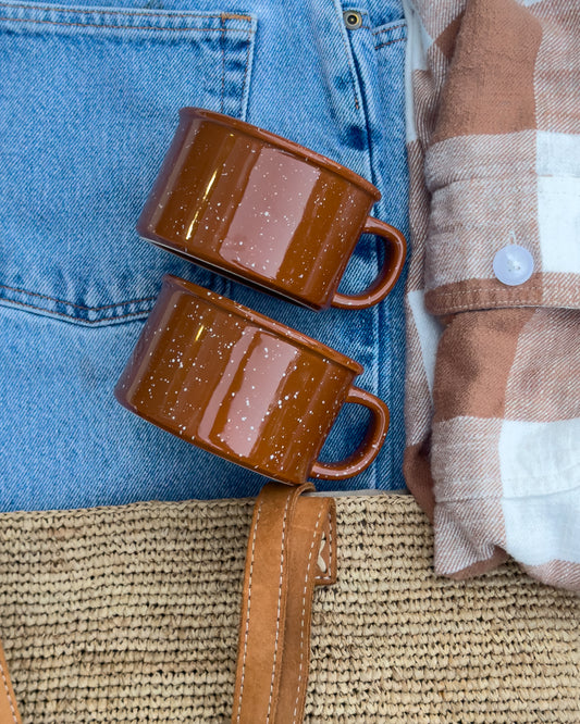 Starbucks Speckled Campfire Style Mugs (Set of 2)